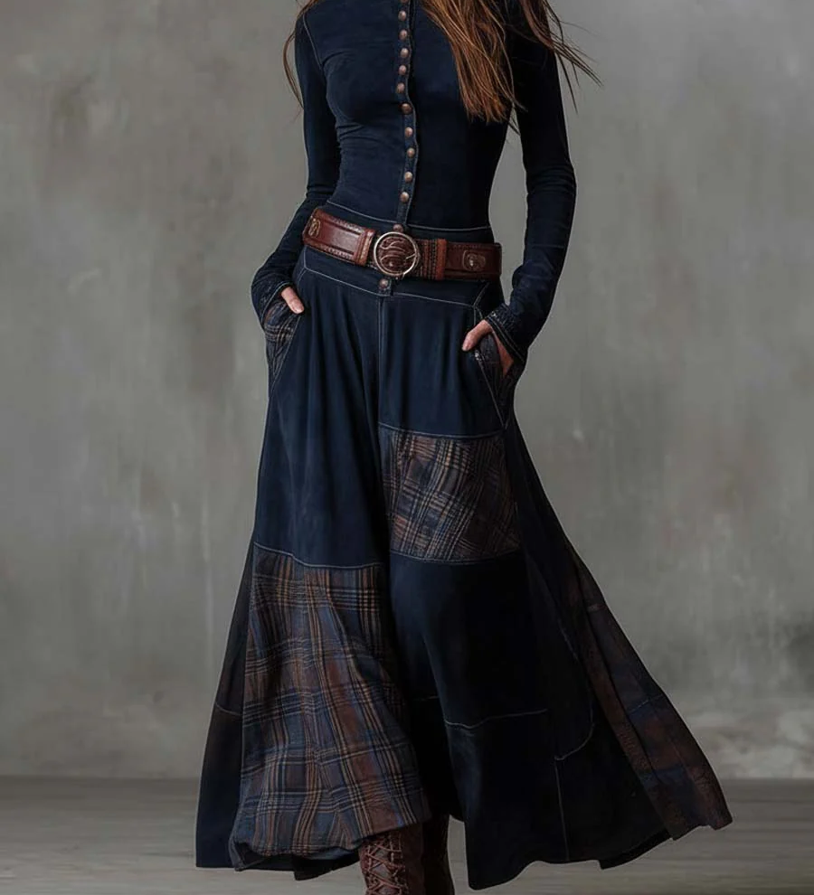 Jada | Макси рокля с колан