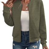 Dora – Strukturált bomber dzseki cipzárral