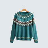 Барбора | Плетен пуловер сNordic мотив