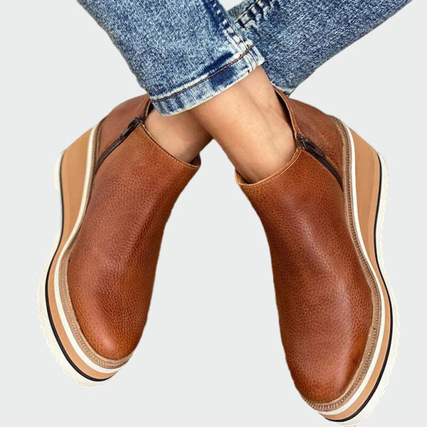 Inkas Bőr Bokacipő