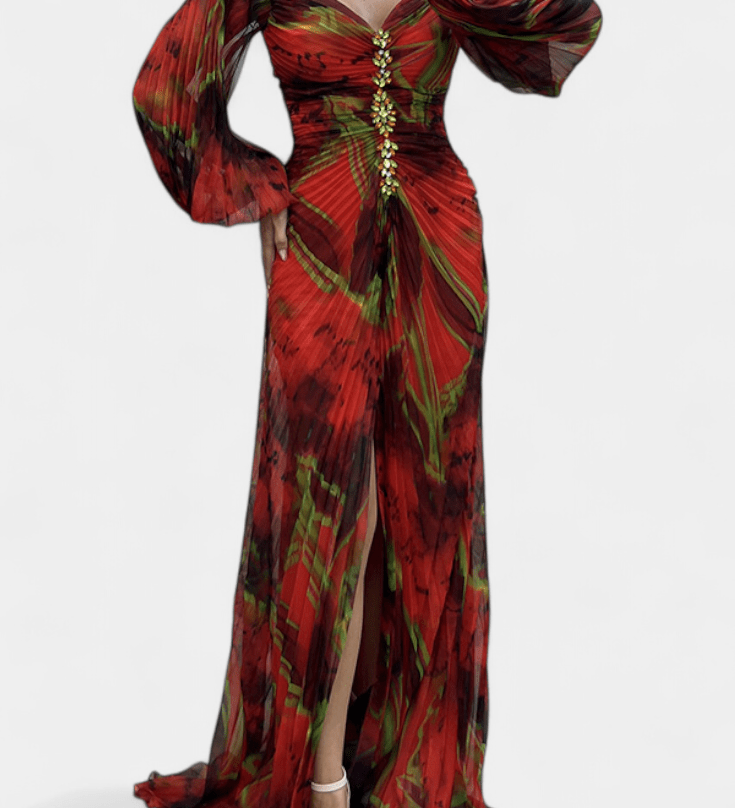 Quintessa™ | Цветна Плисирана Макси