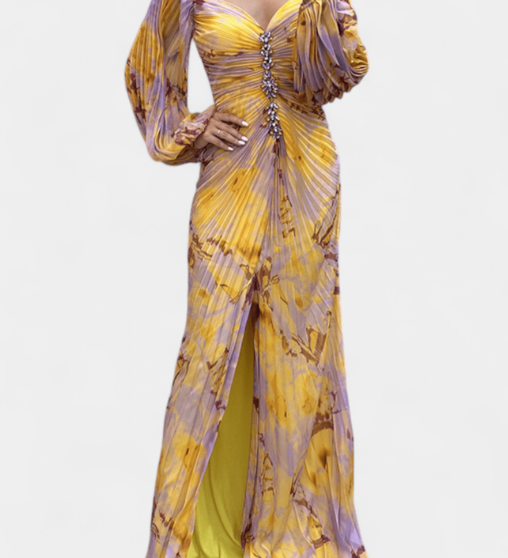 Quintessa™ | Цветна Плисирана Макси