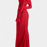 Розали™ | Стилна рокля с открити рамене