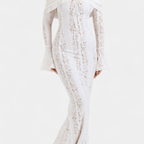 Розали™ | Стилна рокля с открити рамене