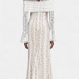 Розали™ | Стилна рокля с открити рамене