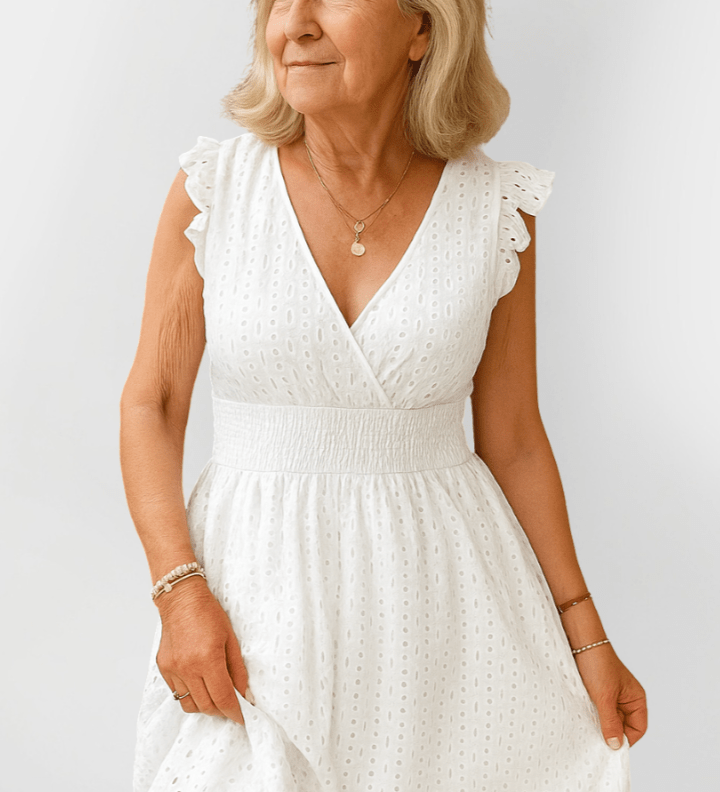 Серена | Рокля с волани на талията