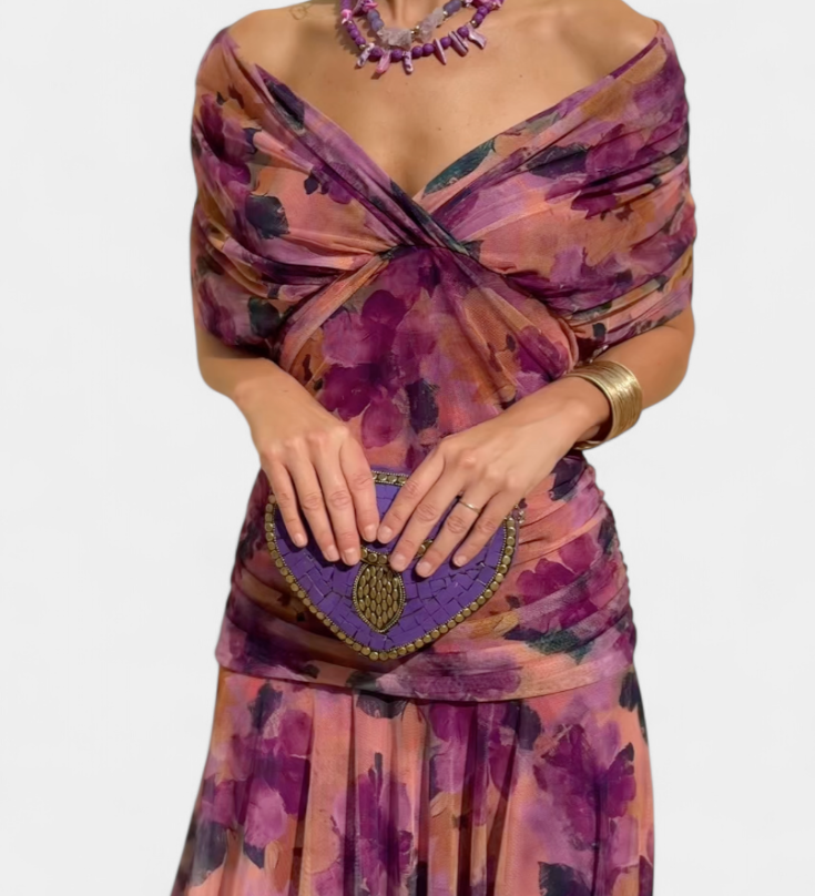 Luana® | Elegáns V-kivágású ruha