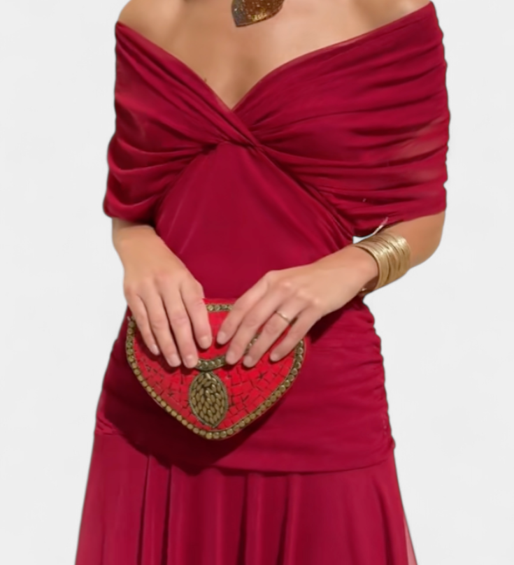 Luana® | Elegáns V-kivágású ruha