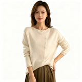 Тереза | Елегантен пуловер с асиметрично закопчаване