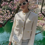 Кларет | Елегантно Късо Сако с Копчета