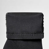 Ботуши до глезена с остър нос и блоков ток с зиг-заг шевове