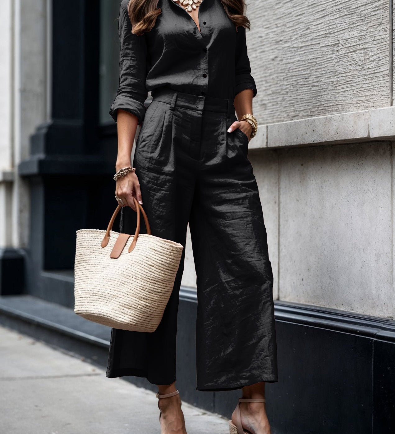 Isadora™ | Casual Chic Megjelenés Púder Rózsaszínben