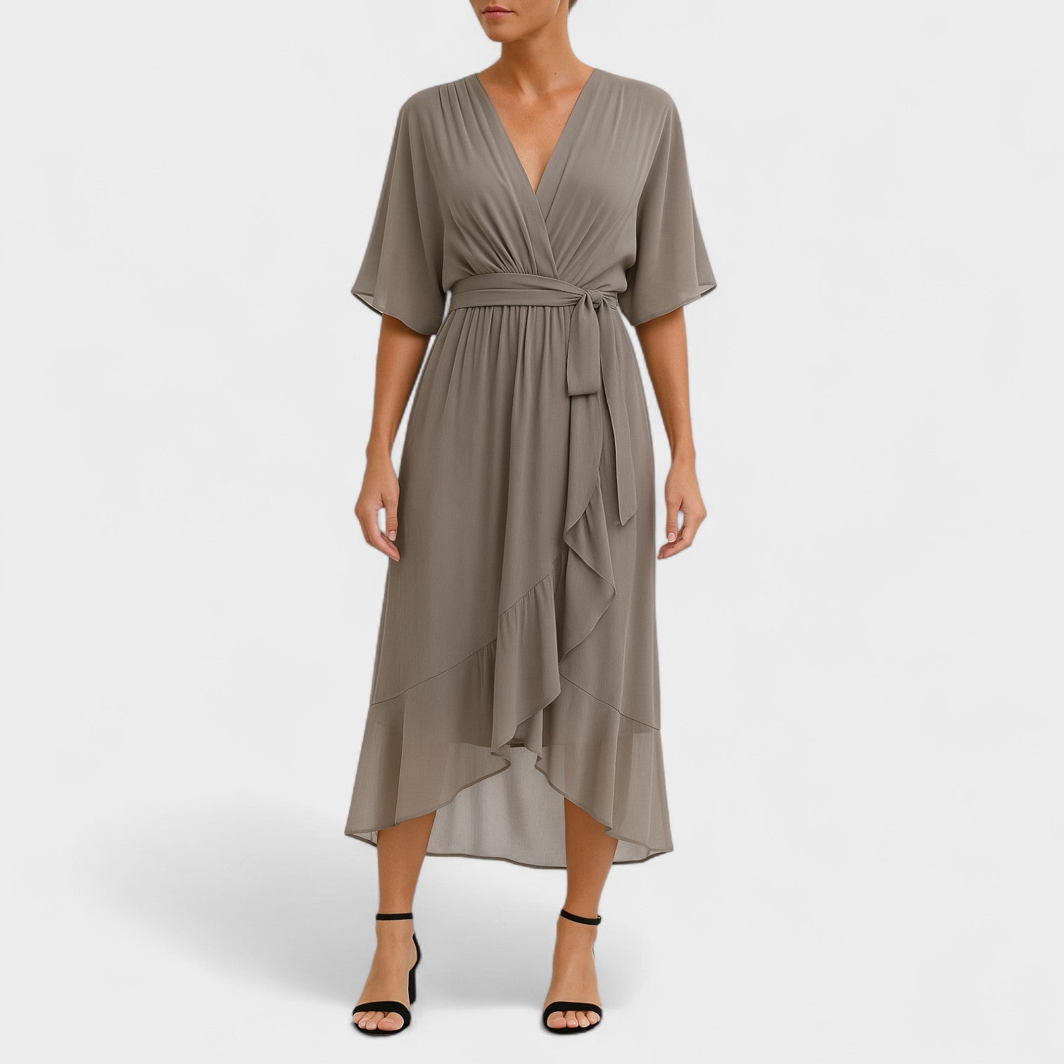 Yalina - Elegáns ruha állítható derékkal