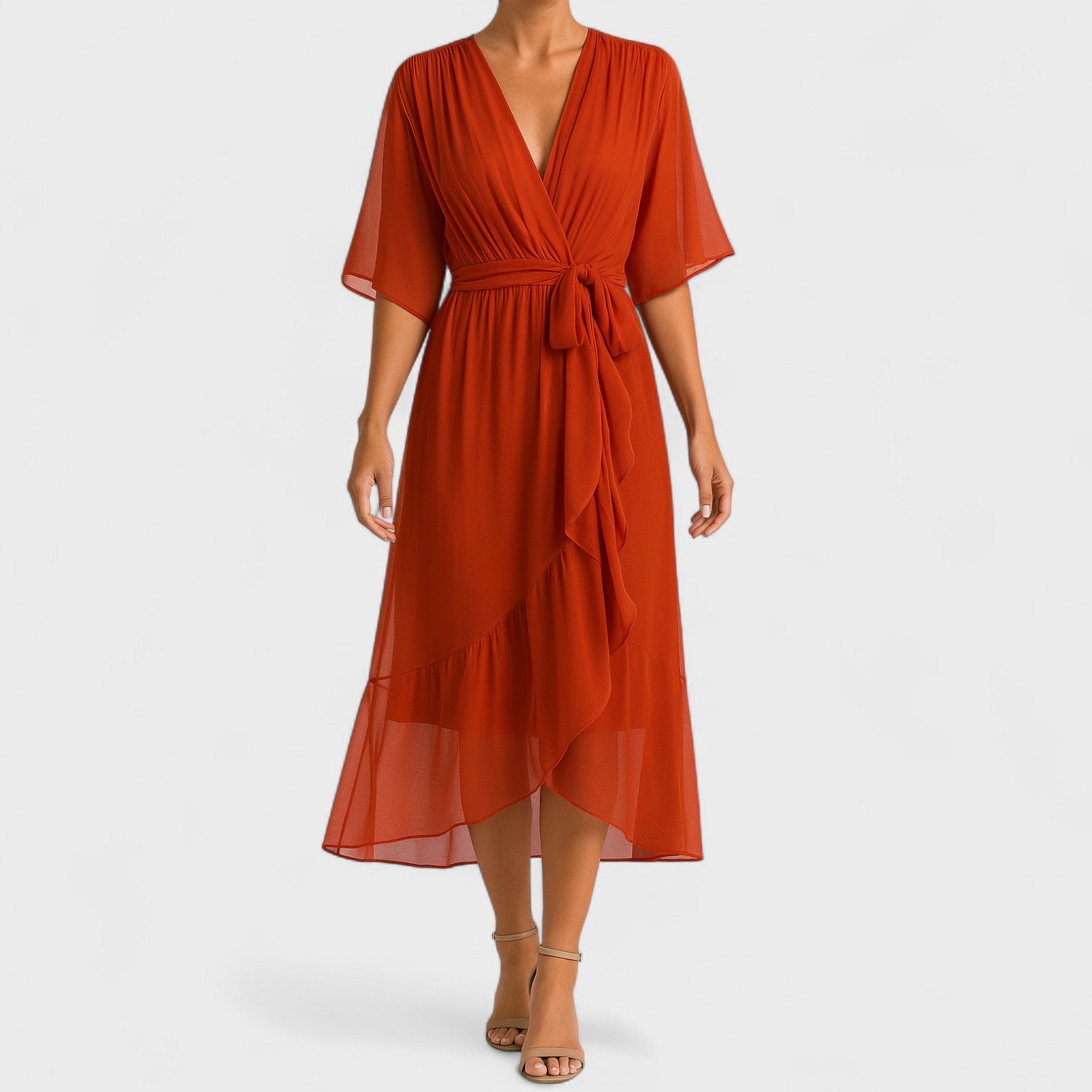 Yalina - Elegáns ruha állítható derékkal