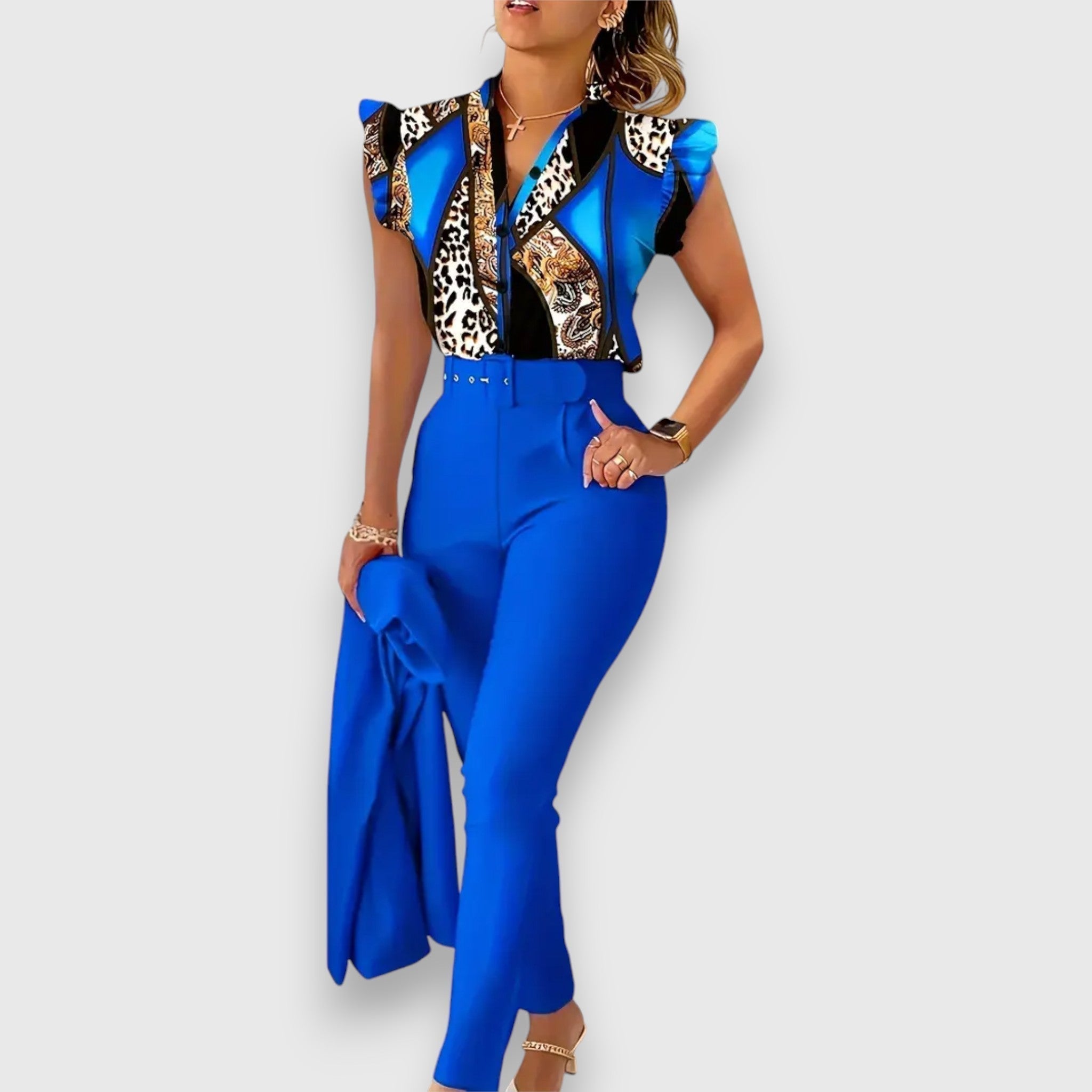 Modern leopárd mintás szett