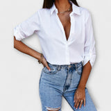 Jessica - Casual Blúz Éles Dekorral