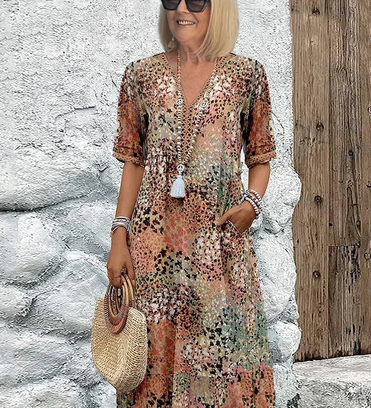 Lia | Női Midi Ruha Könnyű Anyagból