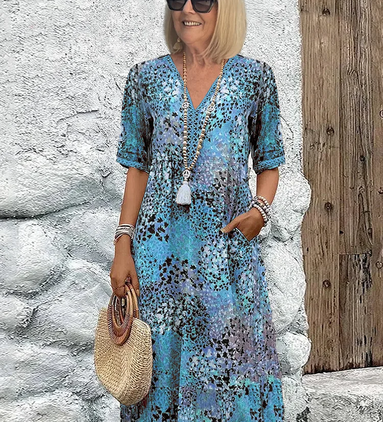 Lia | Női Midi Ruha Könnyű Anyagból