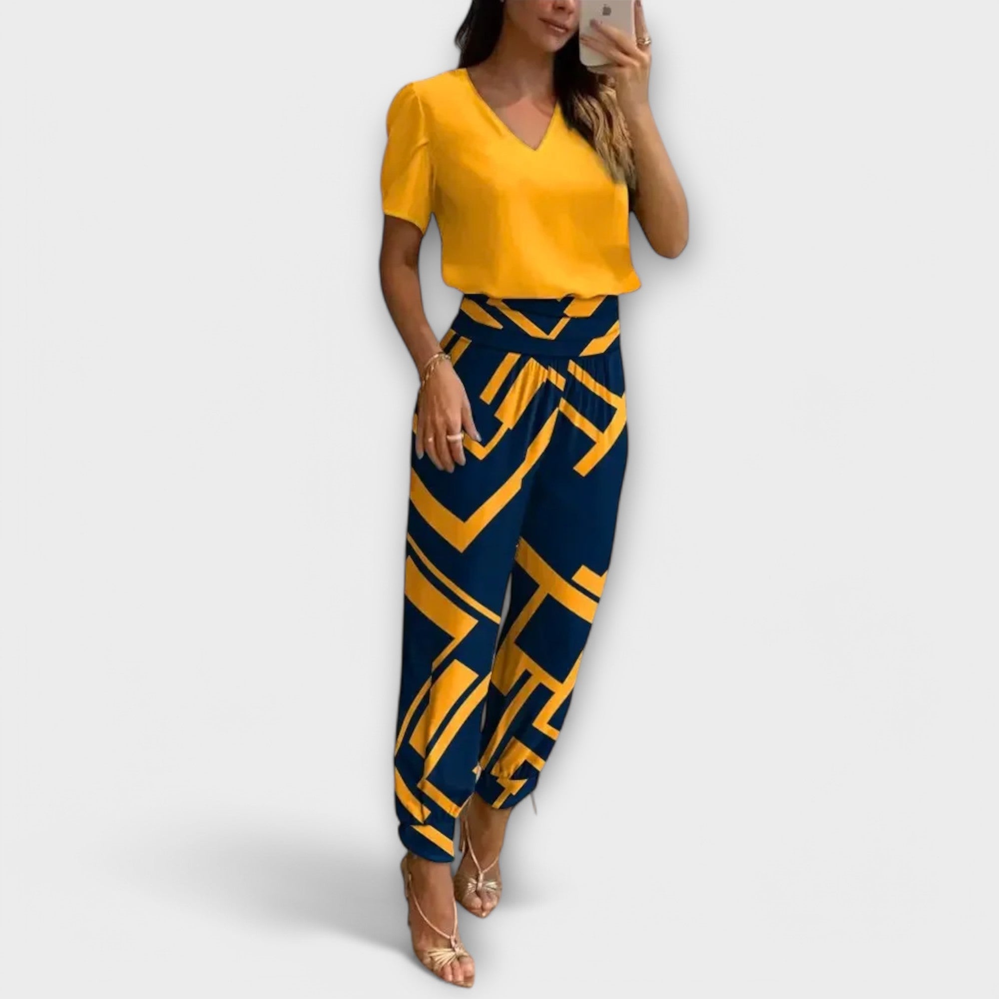 Irmelin - Elegáns szett pulóverrel és nadrággal