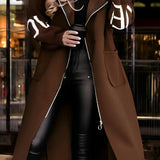 Rózsaszín | Elegáns kapucnis kardigán