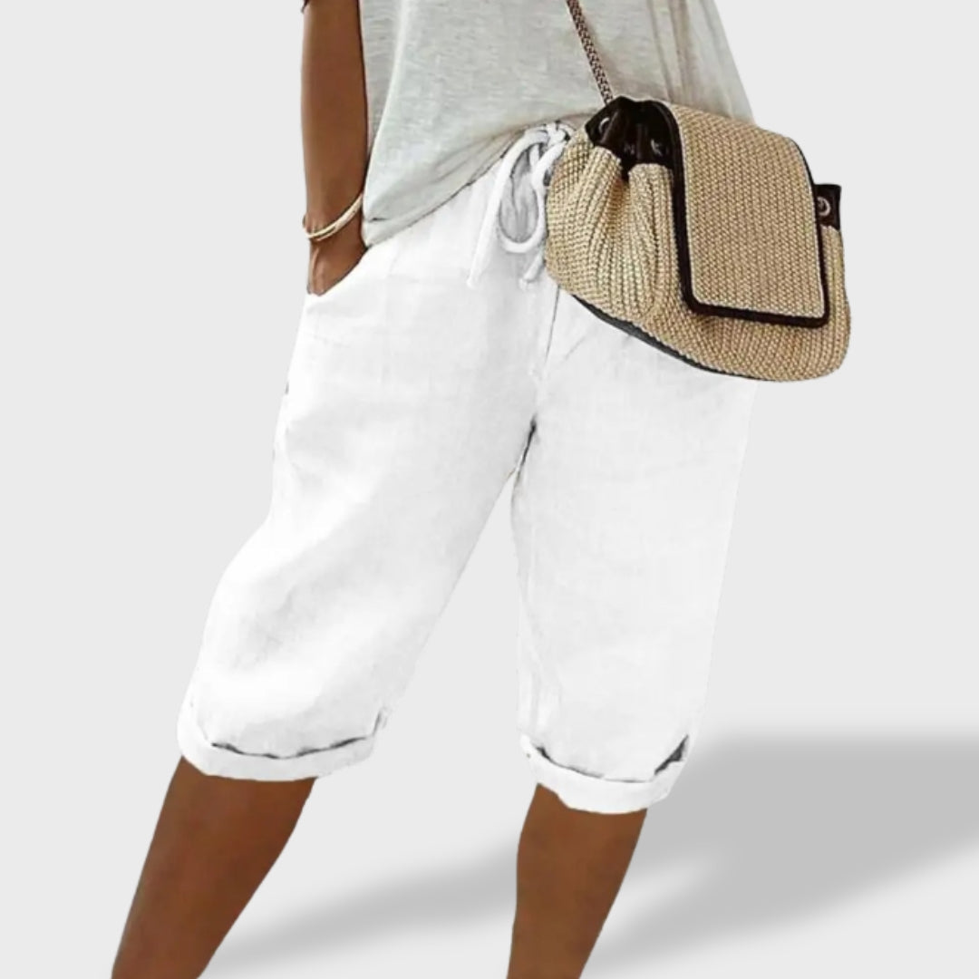 Mariana™ ｜ Könnyű Pamut és Len Rövidnadrág