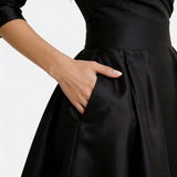 Ceryn | Сатенени Миди Рокли