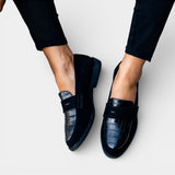 Дамски вегански кожени мокасини – Модерен класически модел