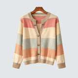 Ленка | Елегантен райе кардиган