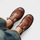 VELA™ – Prémium Bőr Mary Jane Cipők