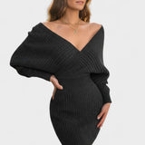 Клара™ | Елегантна завиваща се рокля с V-образно деколте